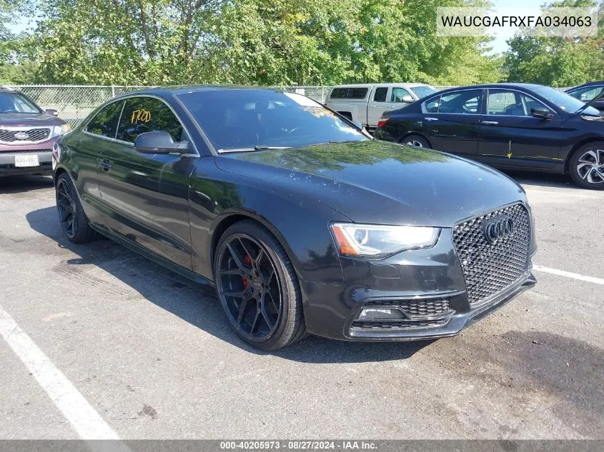 WAUCGAFRXFA034063 2015 Audi S5 3.0T Premium Plus