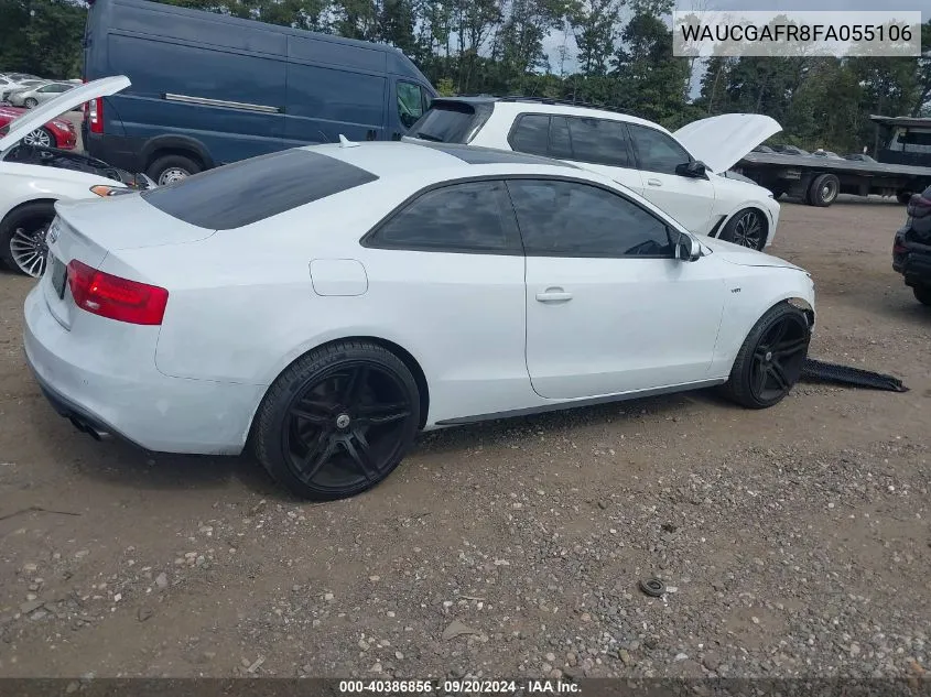 2015 Audi S5 3.0T Premium Plus VIN: WAUCGAFR8FA055106 Lot: 40386856