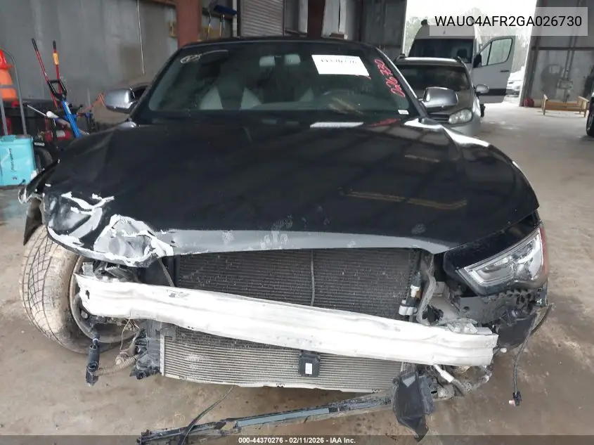 WAUC4AFR2GA026730 2016 Audi S5 3.0T Premium Plus