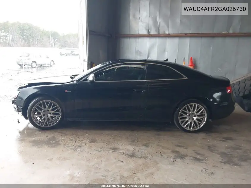 WAUC4AFR2GA026730 2016 Audi S5 3.0T Premium Plus