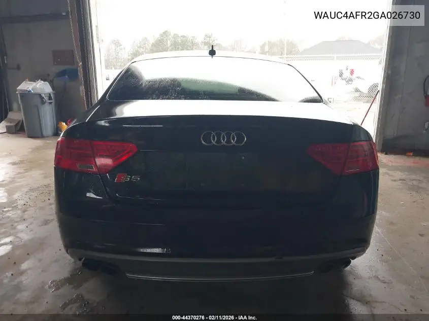 WAUC4AFR2GA026730 2016 Audi S5 3.0T Premium Plus
