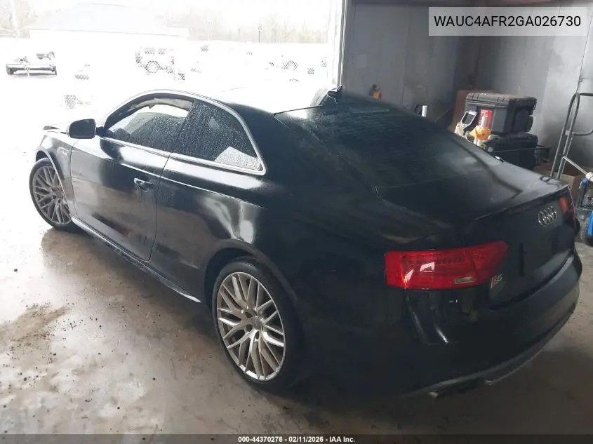 WAUC4AFR2GA026730 2016 Audi S5 3.0T Premium Plus