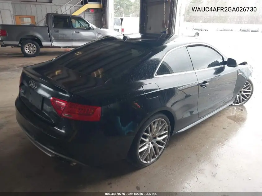 WAUC4AFR2GA026730 2016 Audi S5 3.0T Premium Plus