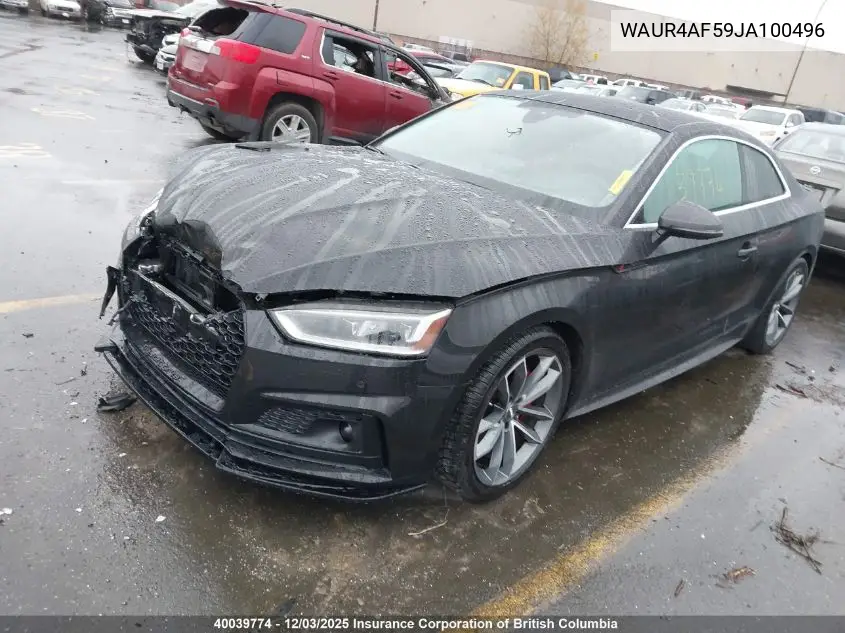 WAUR4AF59JA100496 2018 Audi S5