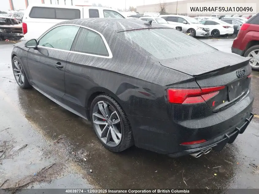 WAUR4AF59JA100496 2018 Audi S5