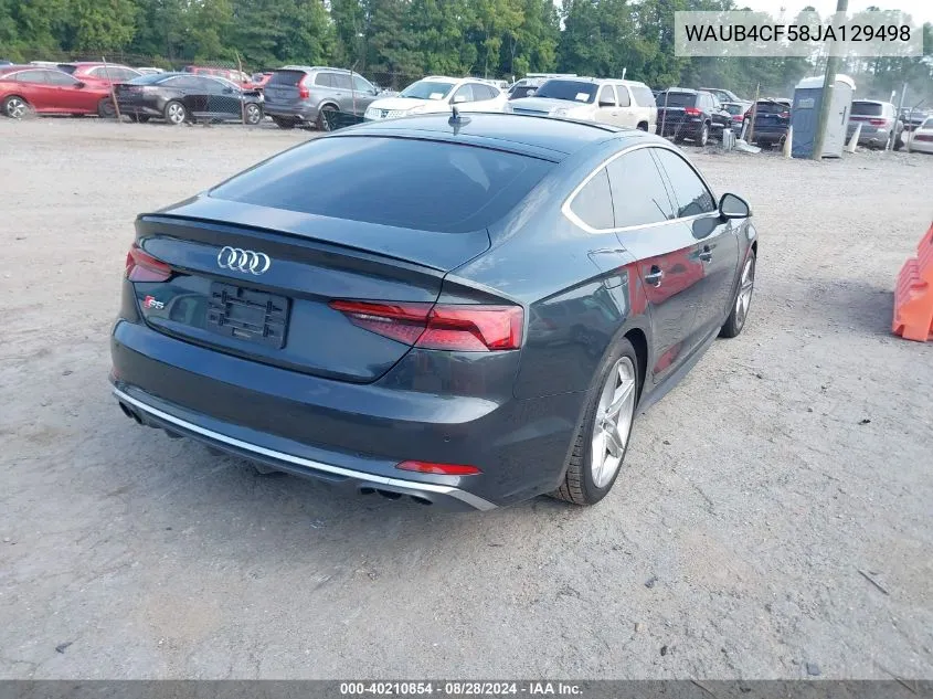 2018 Audi S5 3.0T Premium Plus VIN: WAUB4CF58JA129498 Lot: 40210854