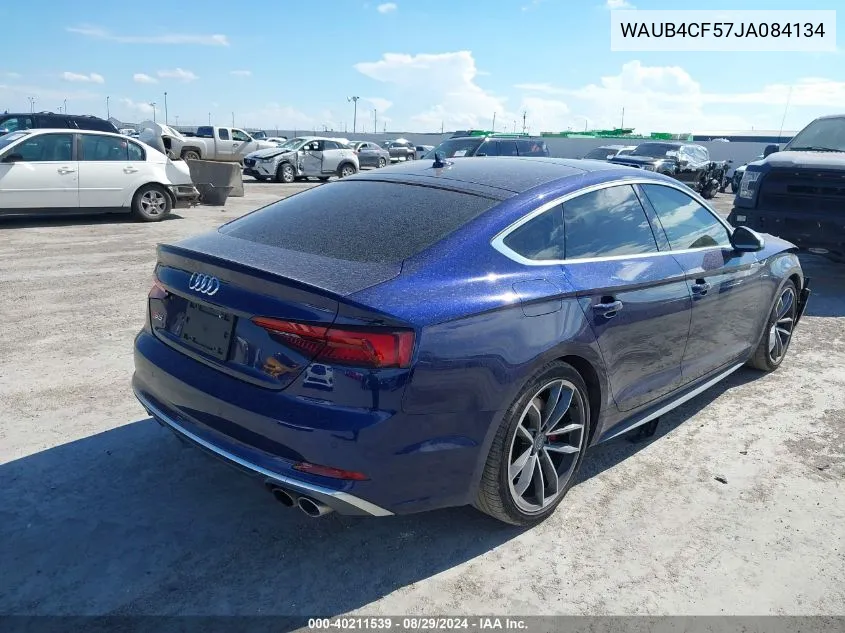 WAUB4CF57JA084134 2018 Audi S5 3.0T Premium Plus