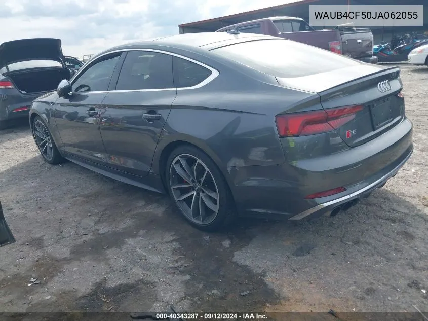 WAUB4CF50JA062055 2018 Audi S5 3.0T Premium Plus