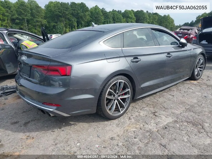 WAUB4CF50JA062055 2018 Audi S5 3.0T Premium Plus