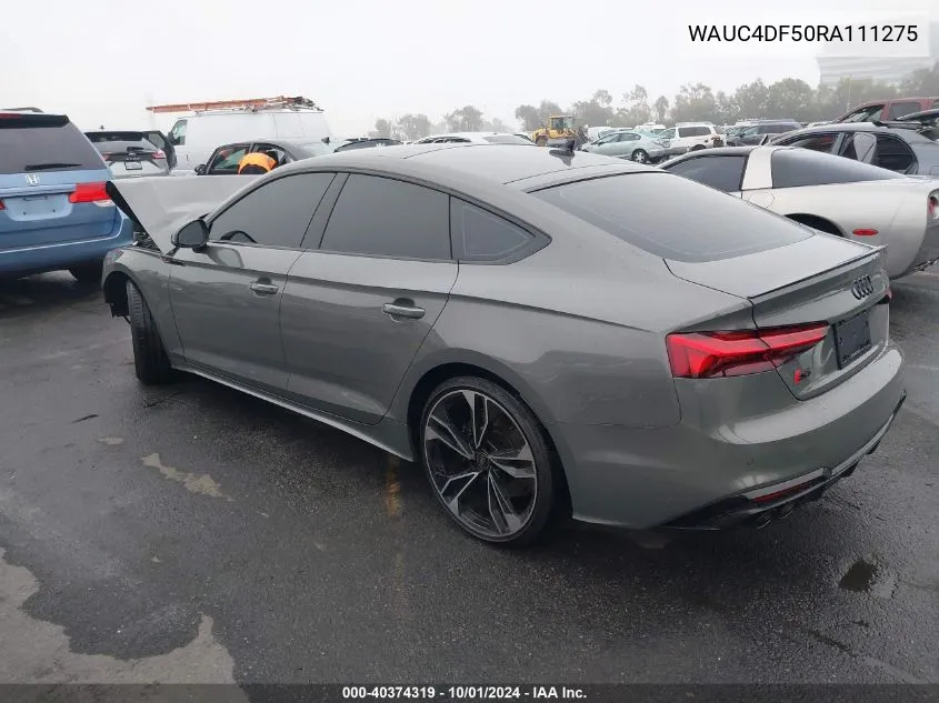 WAUC4DF50RA111275 2024 Audi S5 Premium Plus