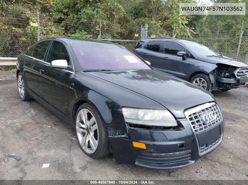 WAUGN74F57N103562 2007 Audi S6 5.2