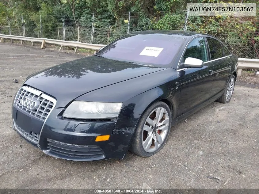 WAUGN74F57N103562 2007 Audi S6 5.2