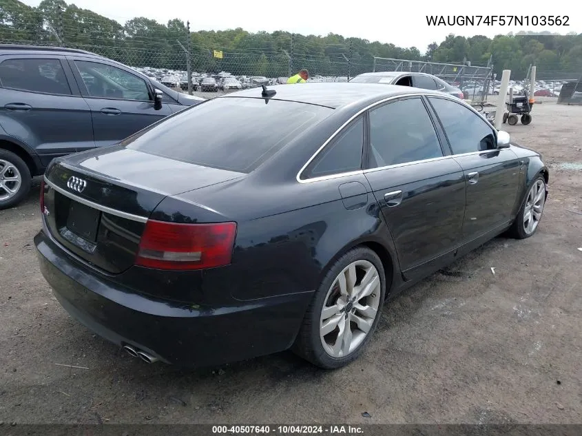 WAUGN74F57N103562 2007 Audi S6 5.2