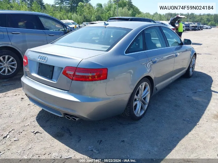 WAUGN74F59N024184 2009 Audi S6 5.2 Prestige