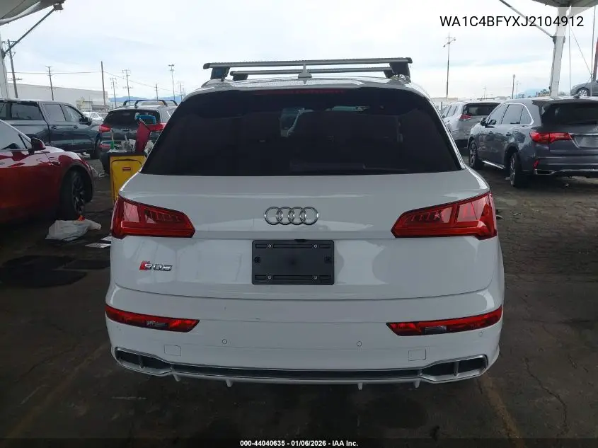 2018 Audi Sq5 3.0T Premium Plus VIN: WA1C4BFYXJ2104912 Lot: 44040635