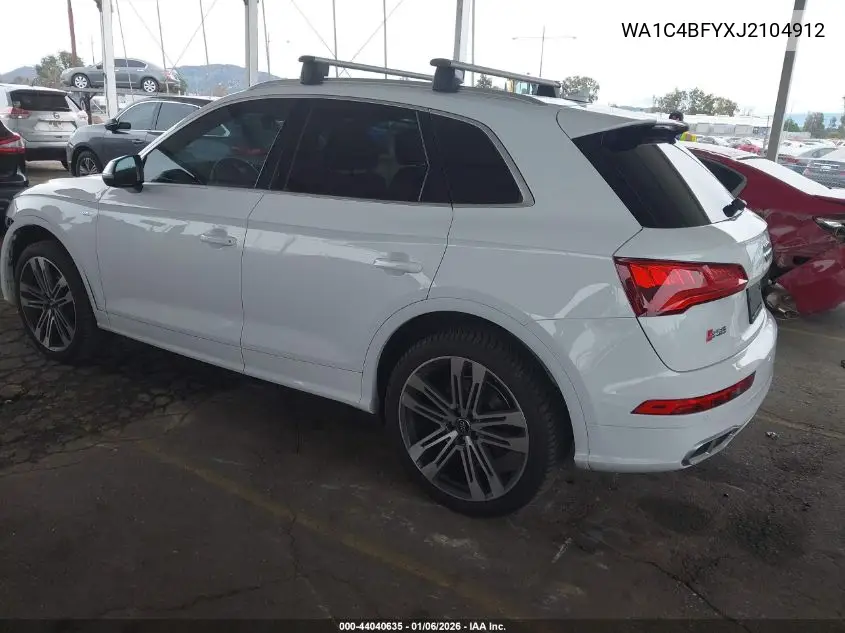 2018 Audi Sq5 3.0T Premium Plus VIN: WA1C4BFYXJ2104912 Lot: 44040635