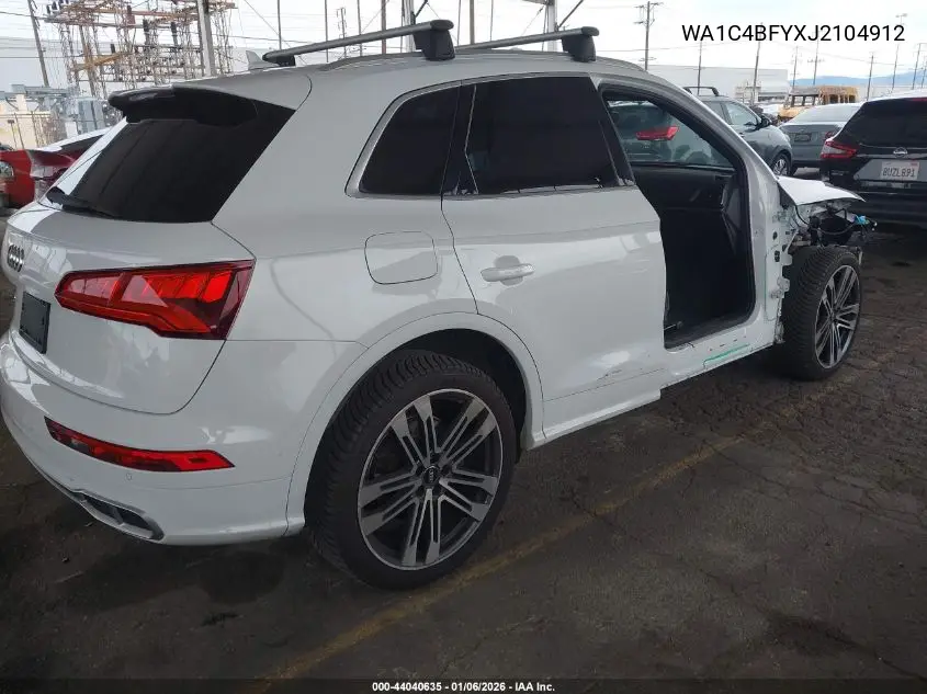 2018 Audi Sq5 3.0T Premium Plus VIN: WA1C4BFYXJ2104912 Lot: 44040635