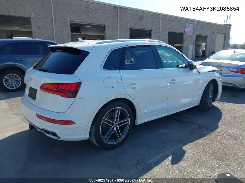 WA1B4AFY3K2085854 2019 Audi Sq5 Premium Plus