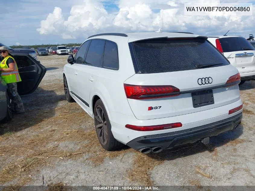 WA1VWBF70PD004860 2023 Audi Sq7 Prestige Tfsi Quattro Tiptronic