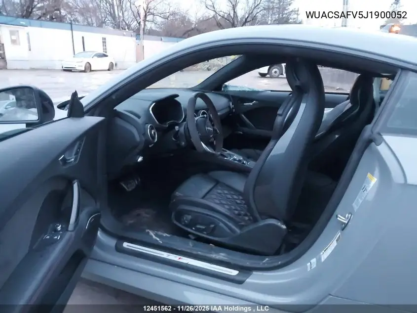 WUACSAFV5J1900052 2018 Audi Tt Rs