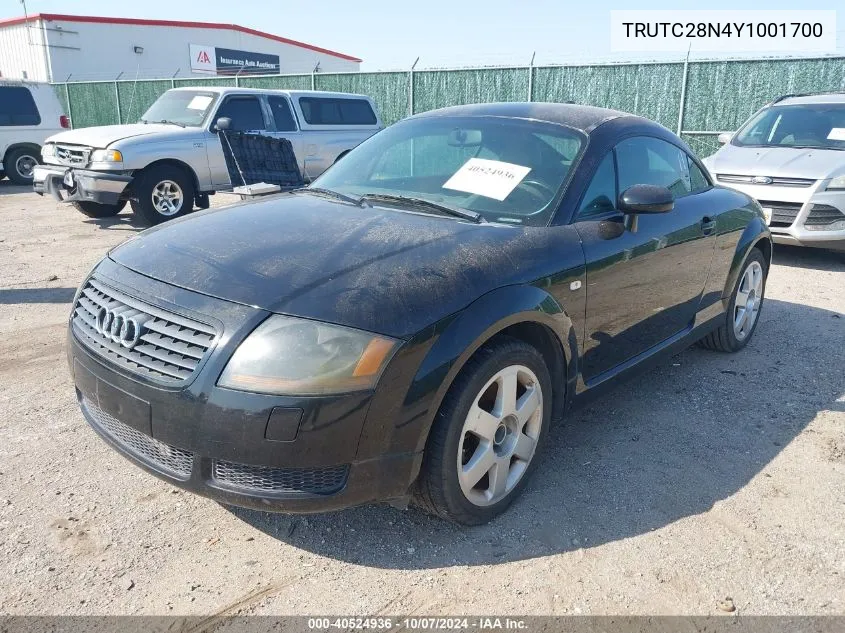 TRUTC28N4Y1001700 2000 Audi Tt