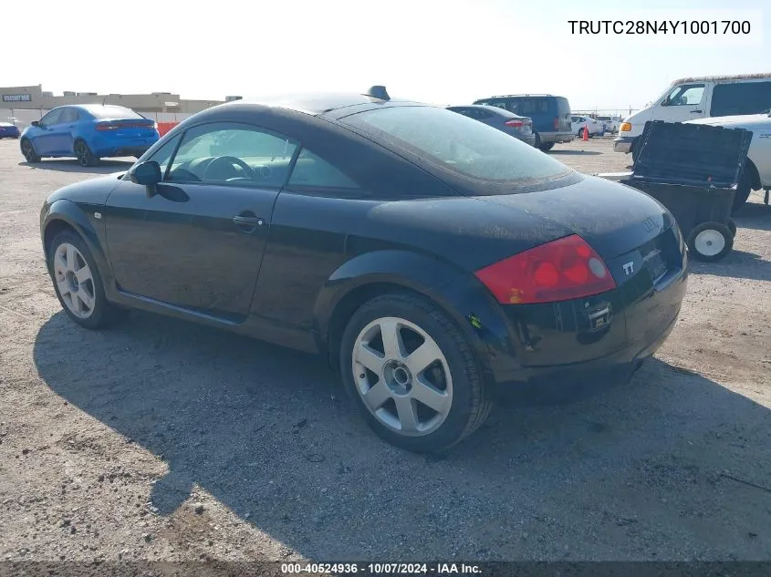 TRUTC28N4Y1001700 2000 Audi Tt