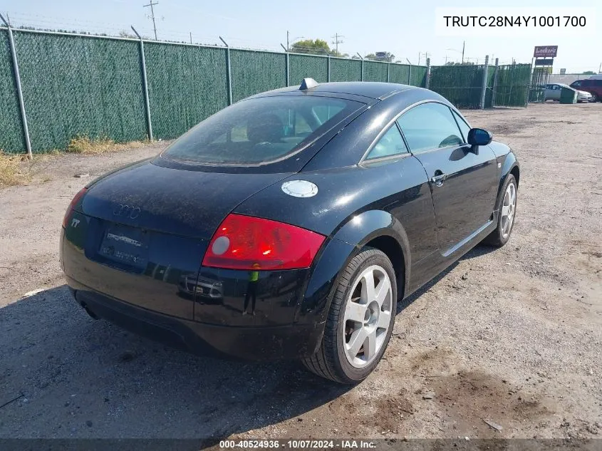 TRUTC28N4Y1001700 2000 Audi Tt