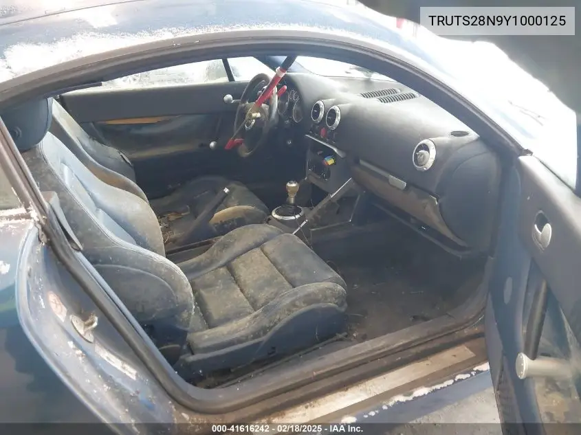 2000 Audi Tt VIN: TRUTS28N9Y1000125 Lot: 41616242