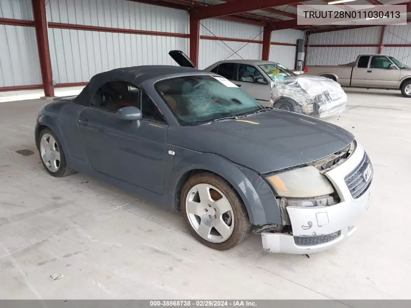 2001 Audi Tt VIN: TRUUT28N011030413 Lot: 38868738