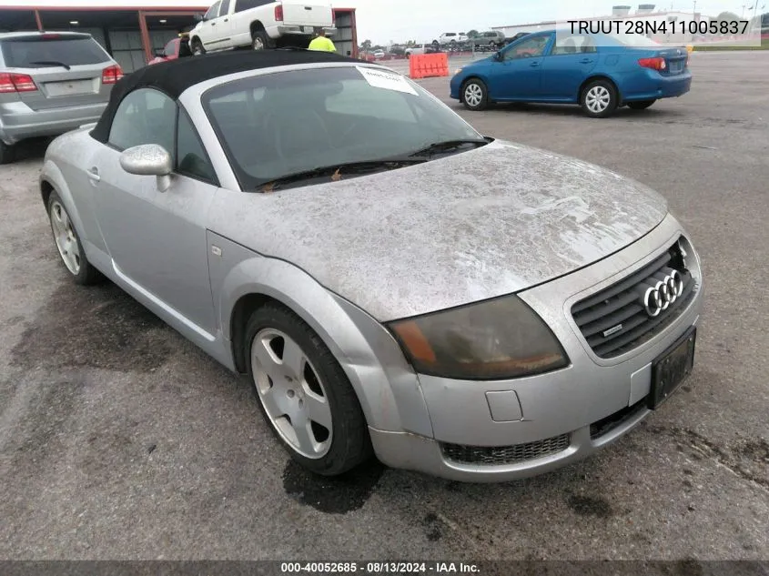 2001 Audi Tt VIN: TRUUT28N411005837 Lot: 40052685