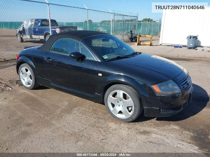 TRUUT28N711040646 2001 Audi Tt