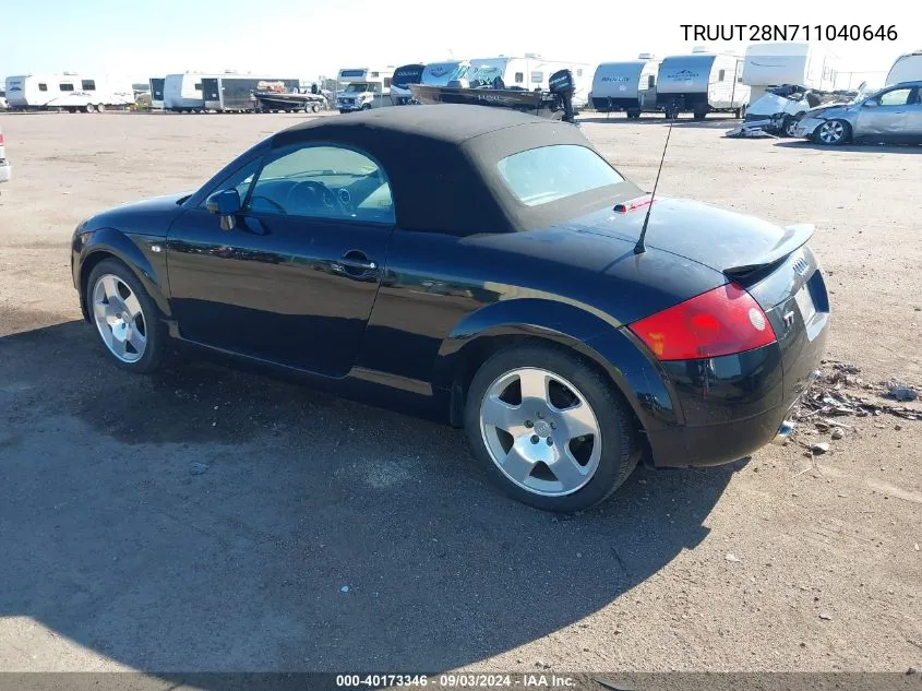 TRUUT28N711040646 2001 Audi Tt