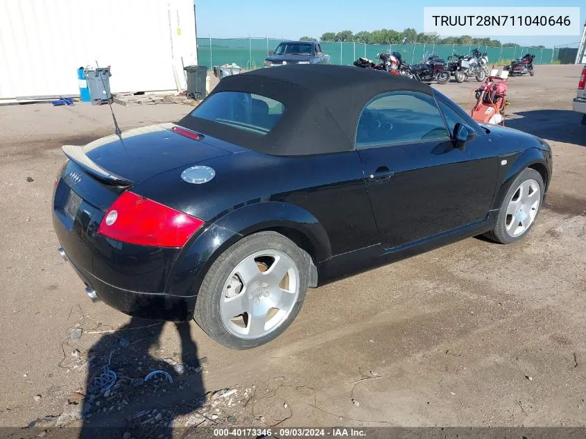 TRUUT28N711040646 2001 Audi Tt