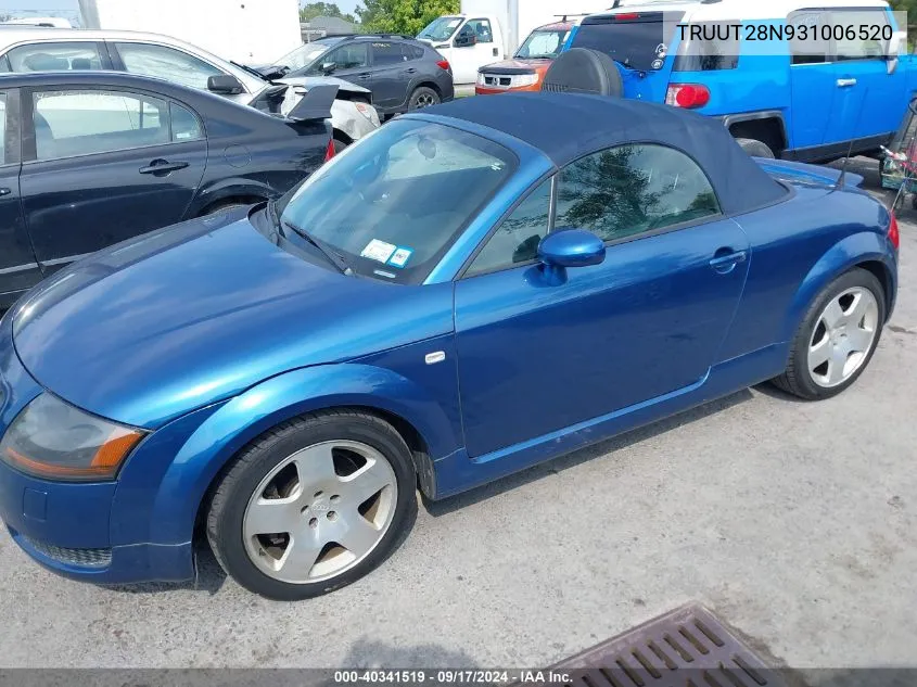 TRUUT28N931006520 2003 Audi Tt 1.8L