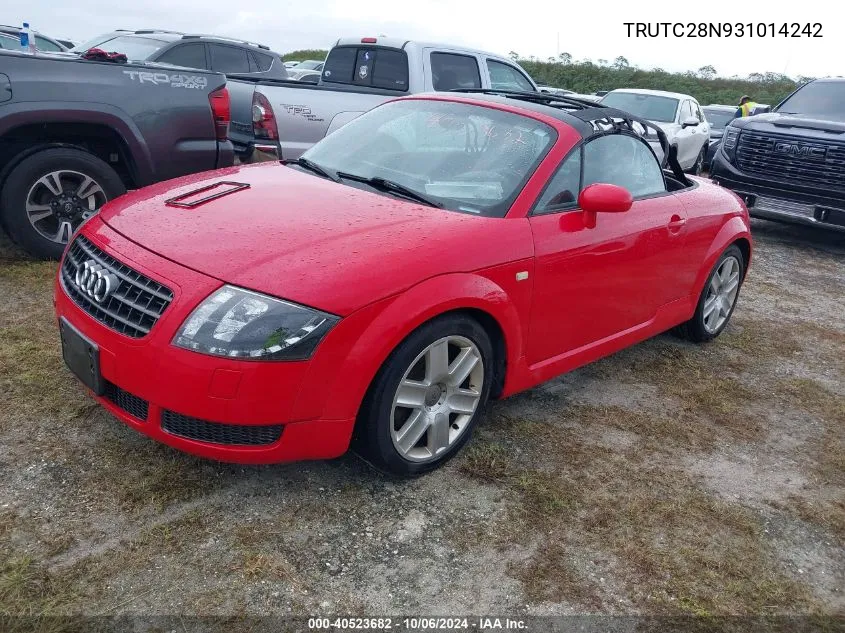 TRUTC28N931014242 2003 Audi Tt 1.8L