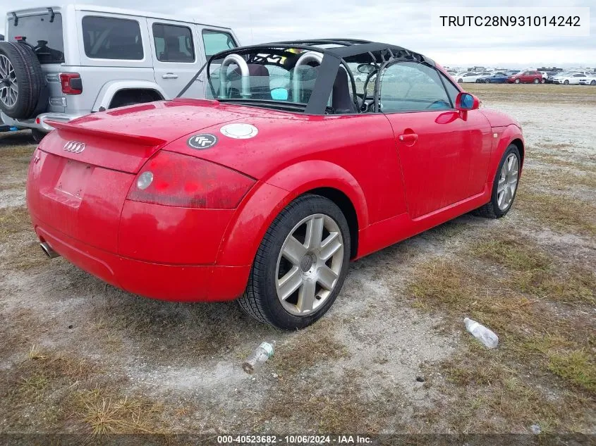 TRUTC28N931014242 2003 Audi Tt 1.8L