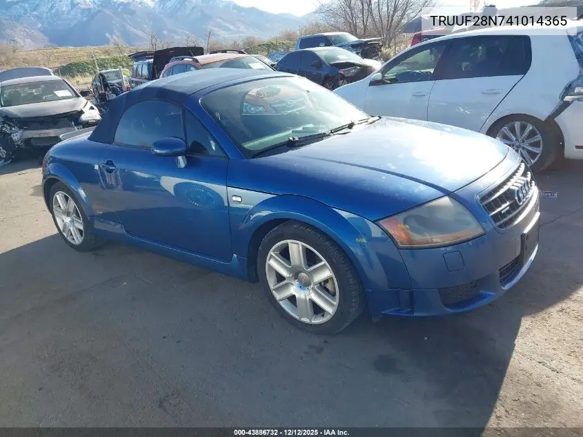 TRUUF28N741014365 2004 Audi Tt 3.2L
