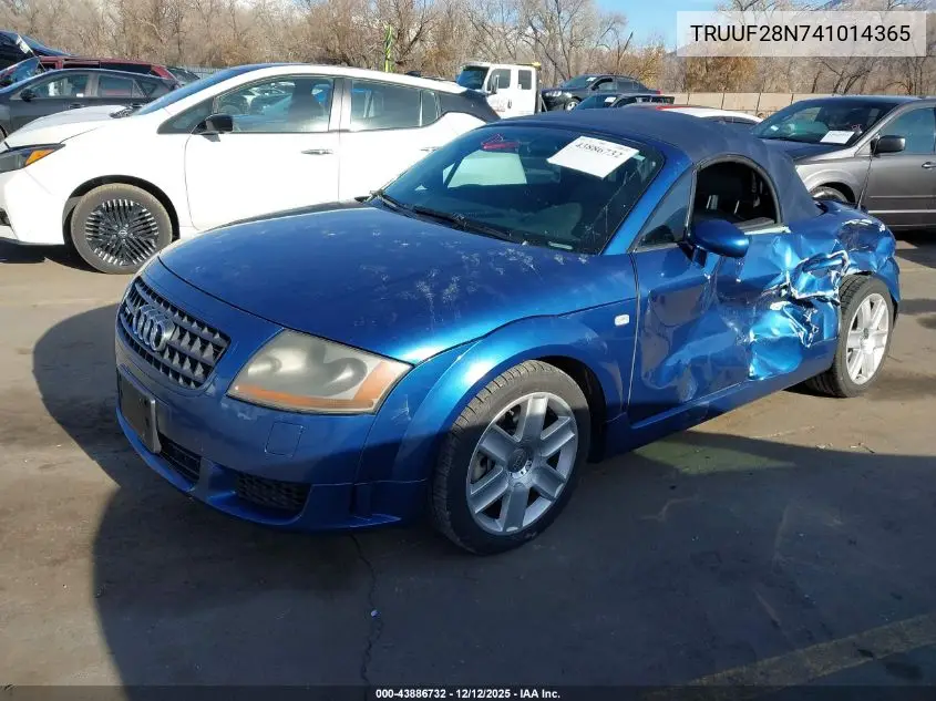 TRUUF28N741014365 2004 Audi Tt 3.2L