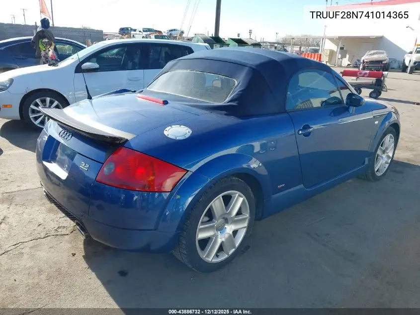 TRUUF28N741014365 2004 Audi Tt 3.2L