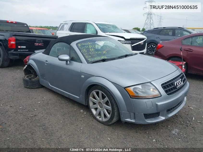 TRUUF28N451000635 2005 Audi Tt