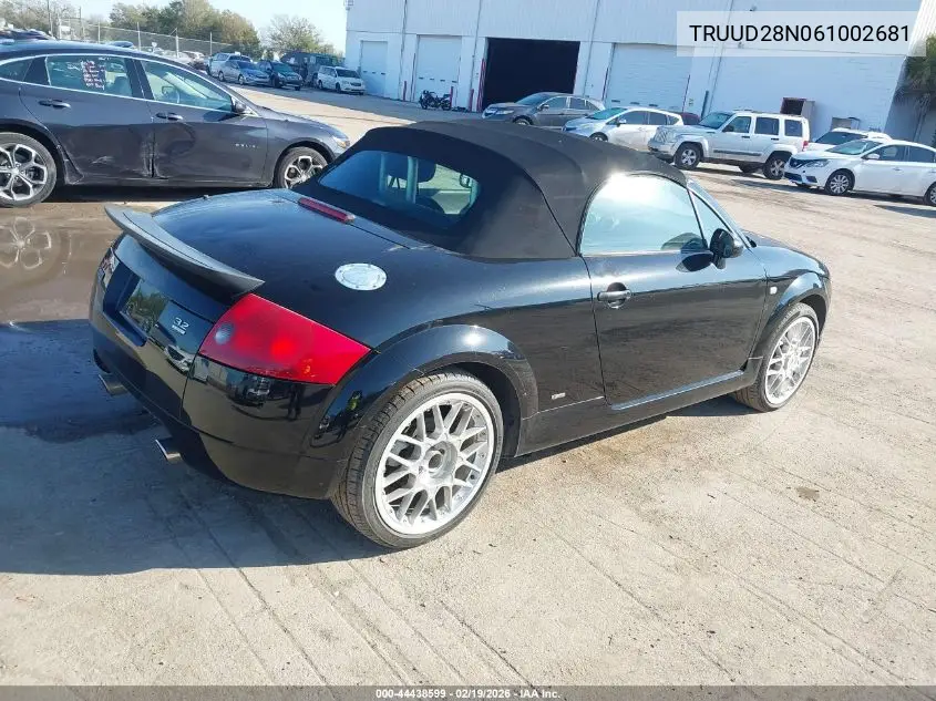 TRUUD28N061002681 2006 Audi Tt 3.2L