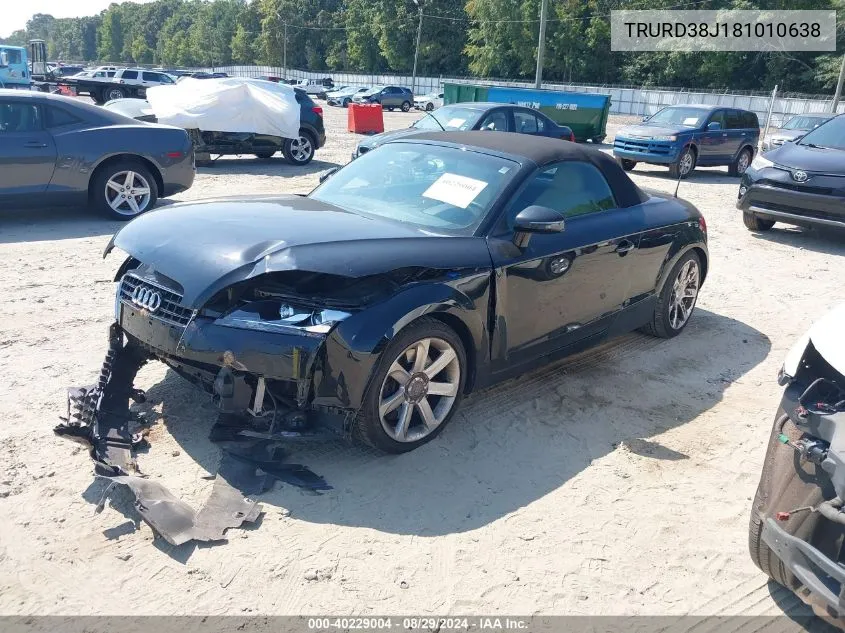 TRURD38J181010638 2008 Audi Tt 3.2