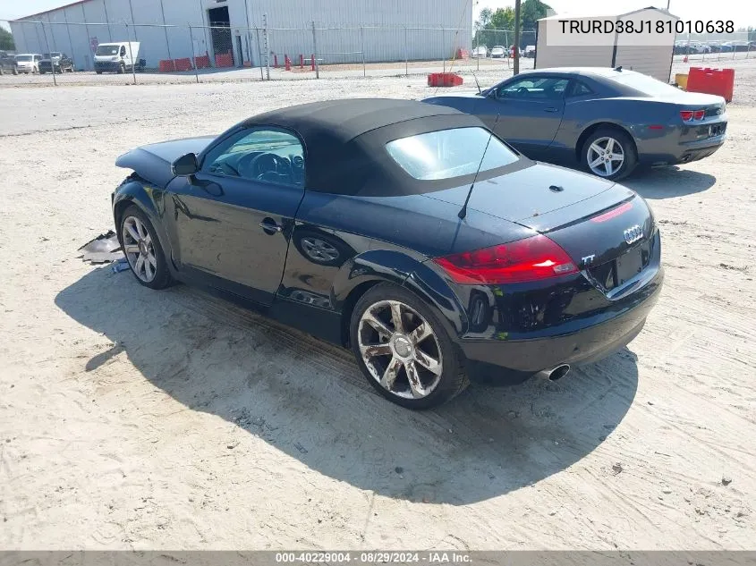 TRURD38J181010638 2008 Audi Tt 3.2