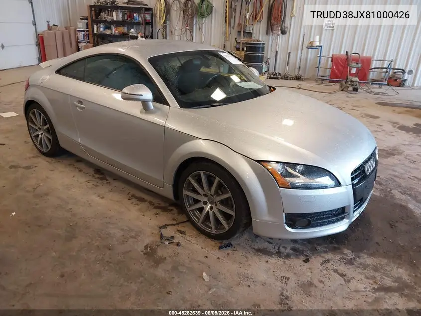 2008 Audi Tt 3.2 VIN: TRUDD38JX81000426 Lot: 45282639