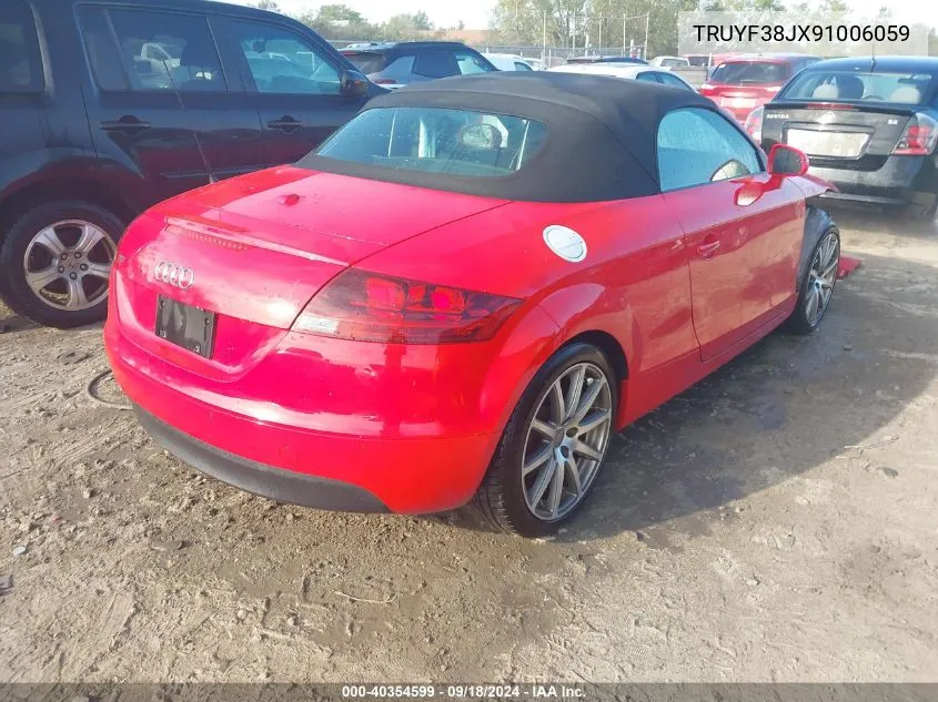 2009 Audi Tt 2.0T VIN: TRUYF38JX91006059 Lot: 40354599