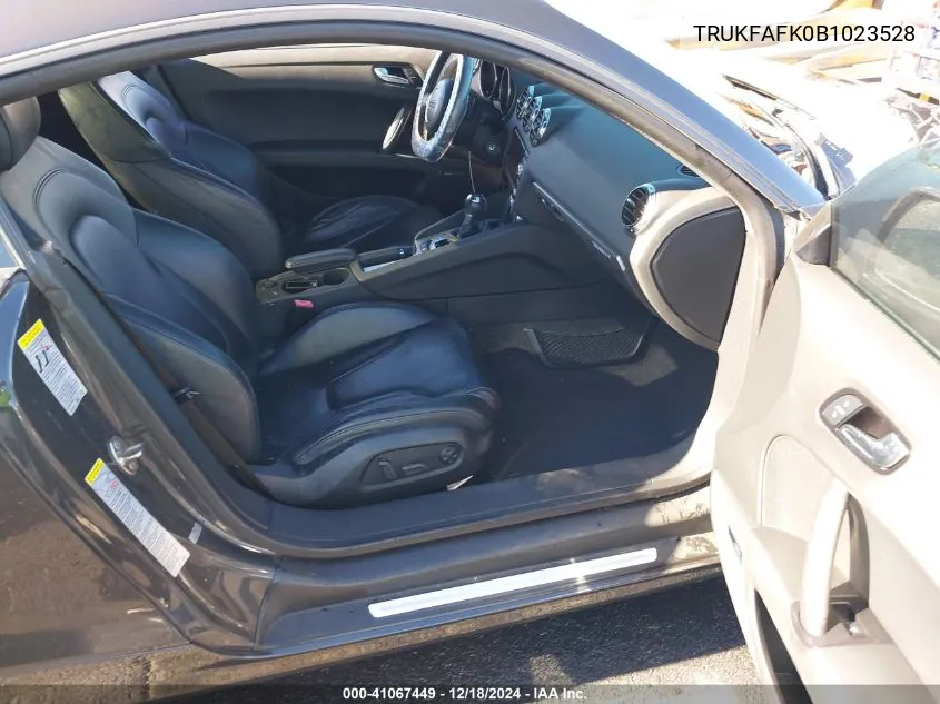 2011 Audi Tt 2.0T Premium Plus VIN: TRUKFAFK0B1023528 Lot: 41067449