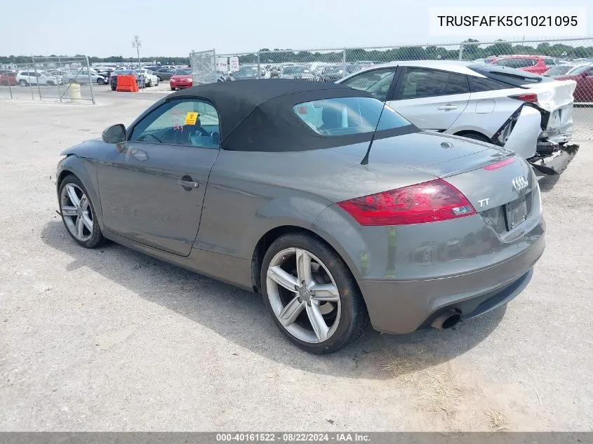 2012 Audi Tt 2.0T Premium Plus VIN: TRUSFAFK5C1021095 Lot: 40161522