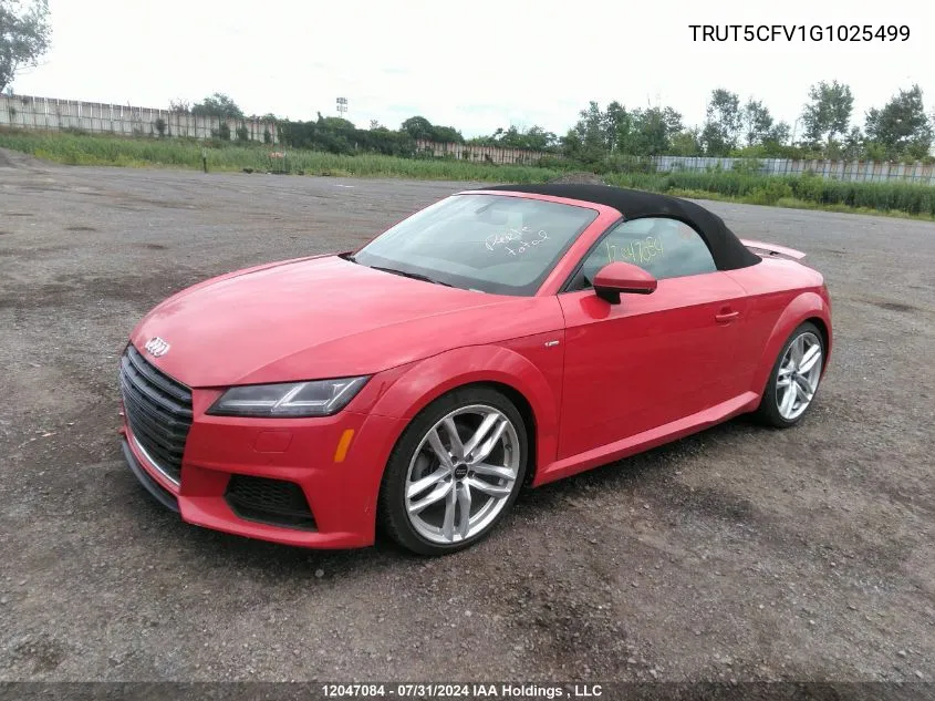 TRUT5CFV1G1025499 2016 Audi Tt