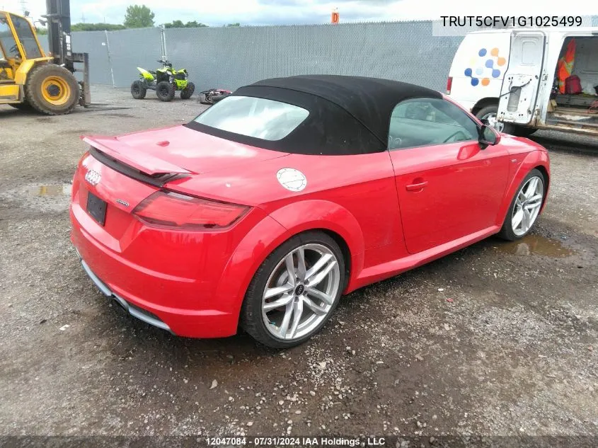 2016 Audi Tt VIN: TRUT5CFV1G1025499 Lot: 12047084