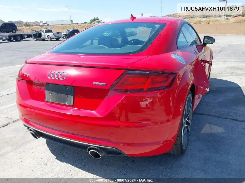 2017 Audi Tt 2.0T VIN: TRUC5AFVXH1011879 Lot: 40056708